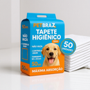 Tapete Higiênico Descartável para Cachorro Unidades 60x60 cm - Fralda Pet Xixi Cão Pequeno Médio